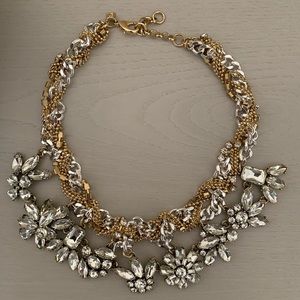 Braided crystal necklace